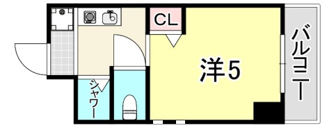 ハローグリーンハイツ岡本の間取り