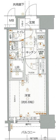 エスリード阿波座レジデンスの間取り