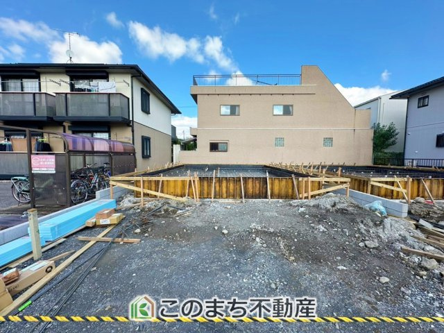 CRADLEGARDEN宇都宮市石井町第3の外観|建築中現地写真（同社施工の完成物件・モデルハウスがご見学できます）