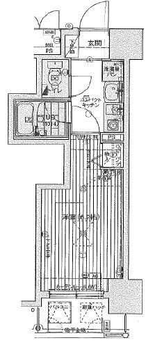 エステムコート大阪城南Ⅱの間取り