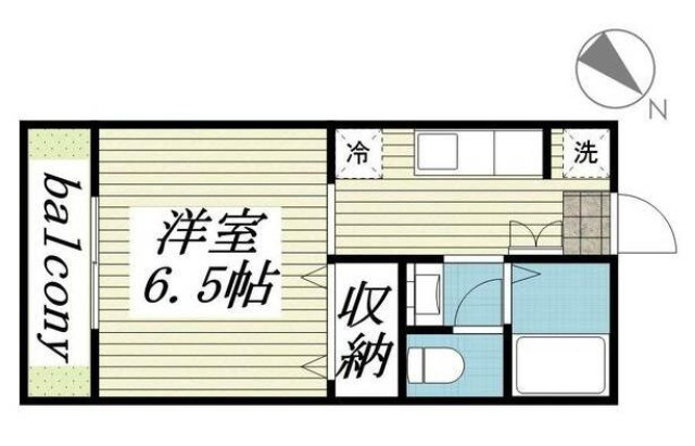 【間取り】 | アイレッツM | 一人暮らしにぴったりの1Kの間取りになります！