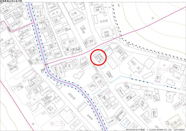 2026/6/3新規　賃貸　高山市江名子町　11万　賃貸一部店舗の地図