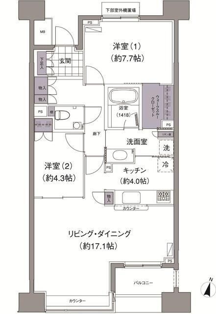 アビティ目黒の間取り