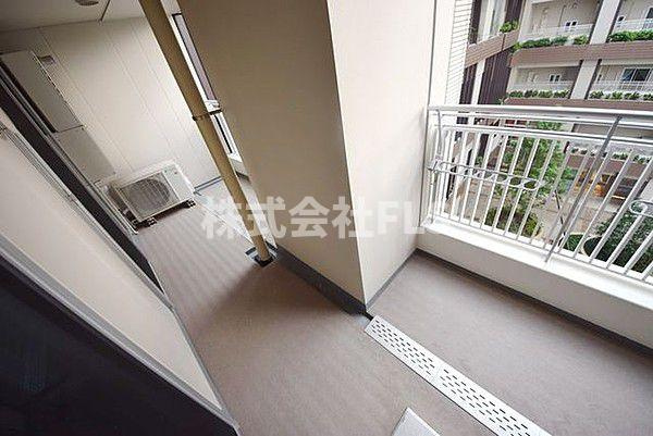 中央区月島１丁目の賃貸マンションのバルコニー