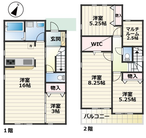 GRAFARE平針南２期｜名古屋市の戸建ならホームアップの間取り