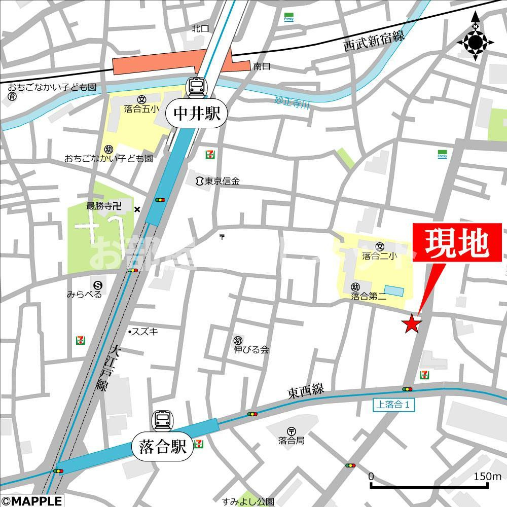 オークレール上落合【おとり物件なし】#学生・社会人にオススメ！初期費用分割払いOK！の地図