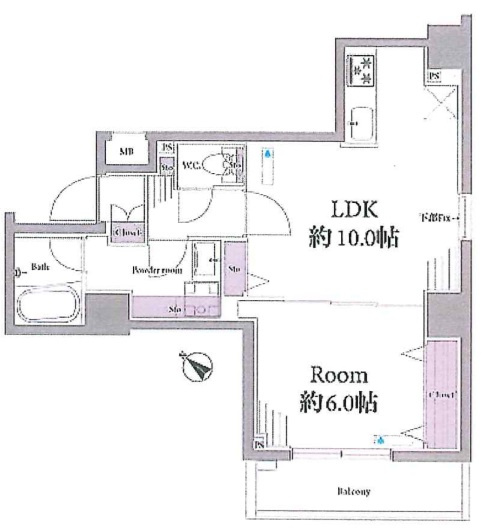 リヴシティ東大前の間取り