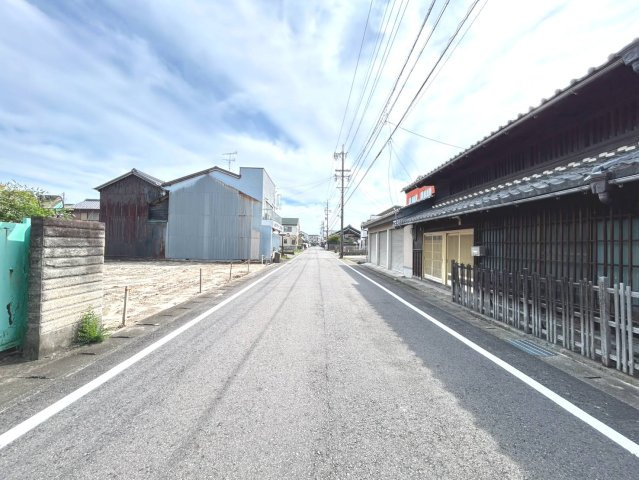 ハートフルタウン　一宮市起　全4区画分譲の前面道路含む現地写真|「現地（2026年9月18日）撮影」　
■前面道路　
■ヤマダ不動産　株式会社リライフ