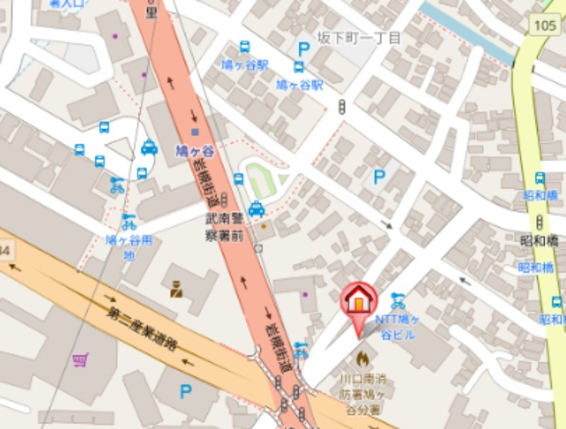 WELLDENCE鳩ケ谷の地図
