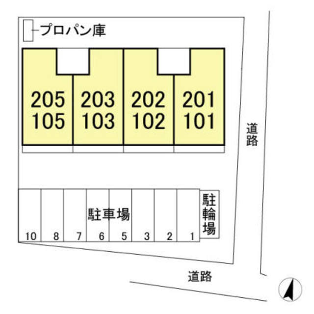 グランドール吉田のその他|配置図です☆