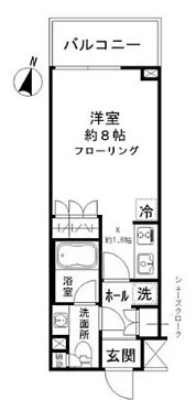 パークリュクス清澄白河の間取り