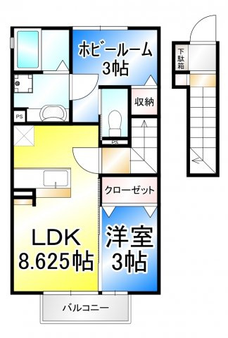 カーサ・Ｙ Ⅱの間取り