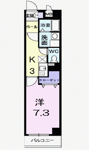 フラン ソレイユの間取り