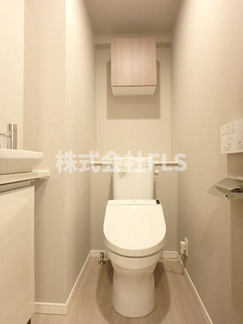 港区東麻布１丁目の賃貸マンションのトイレ
