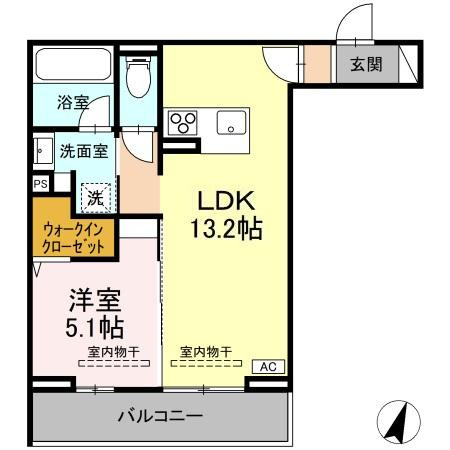 【新築】TORISIA本宮　A棟の間取り