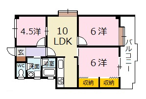 ヴィレッジ柿木通りの間取り