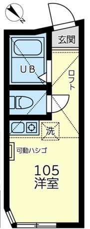 川崎市多摩区中野島４丁目のアパートの間取り