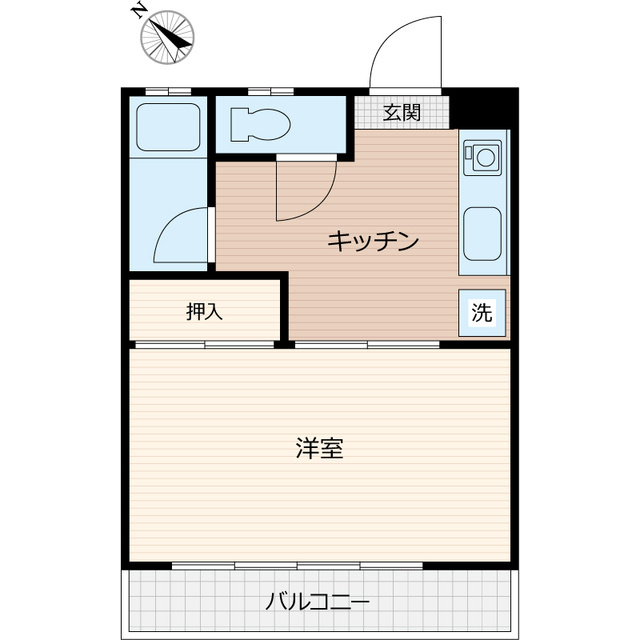 高峰コーポⅡの間取り