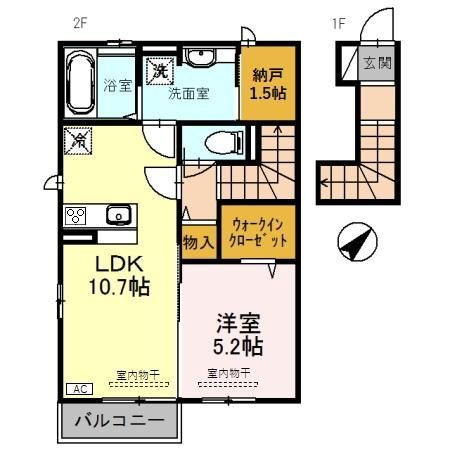 グラン ストリーツ　Cの間取り
