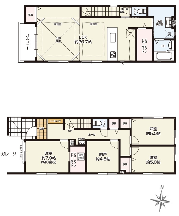 尼崎市稲葉荘　第1期　新築一戸建ての間取り|3号地