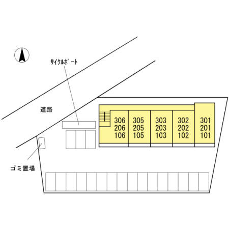 カーサグランデの区画図