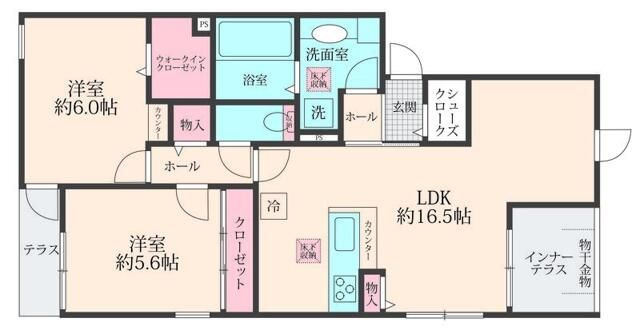 ＬＵＬＵ西尾久の間取り