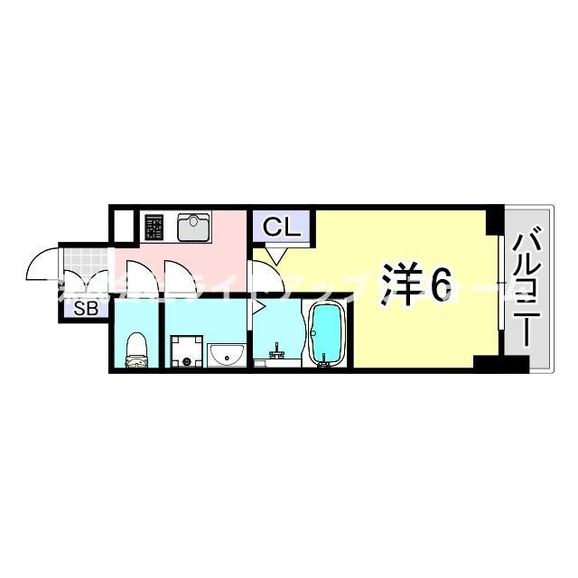 エスリードレジデンス神戸兵庫駅前の間取り