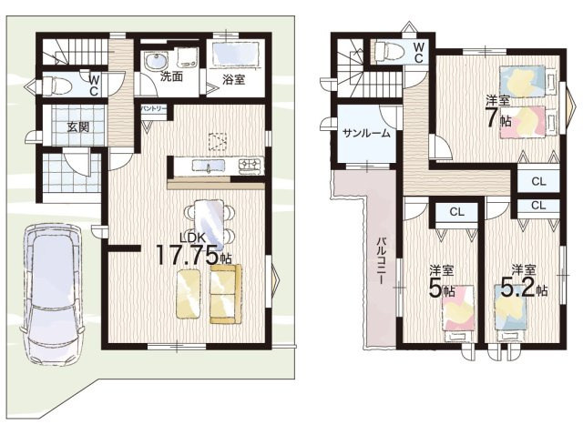 ◆高石市高師浜　第2期　新築一戸建ての間取り|2号地