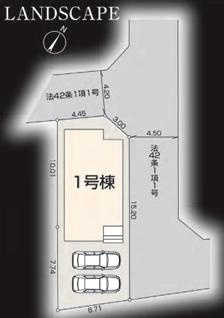 戸建 川越市大字寺尾の区画図