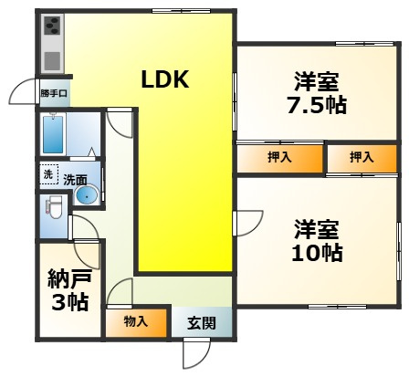 和泉市はつが野３丁目戸建ての間取り