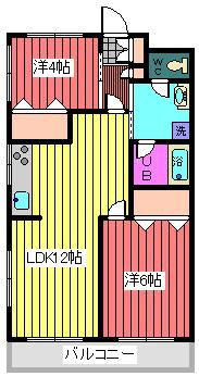 ハイデンス上の宮Ⅰの間取り|間取図