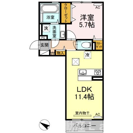 ボナール　ゆうの間取り