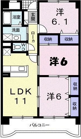 ヴィラ・クラッセ　広の間取り