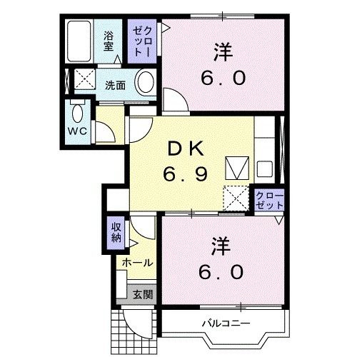 プラシードⅡの間取り