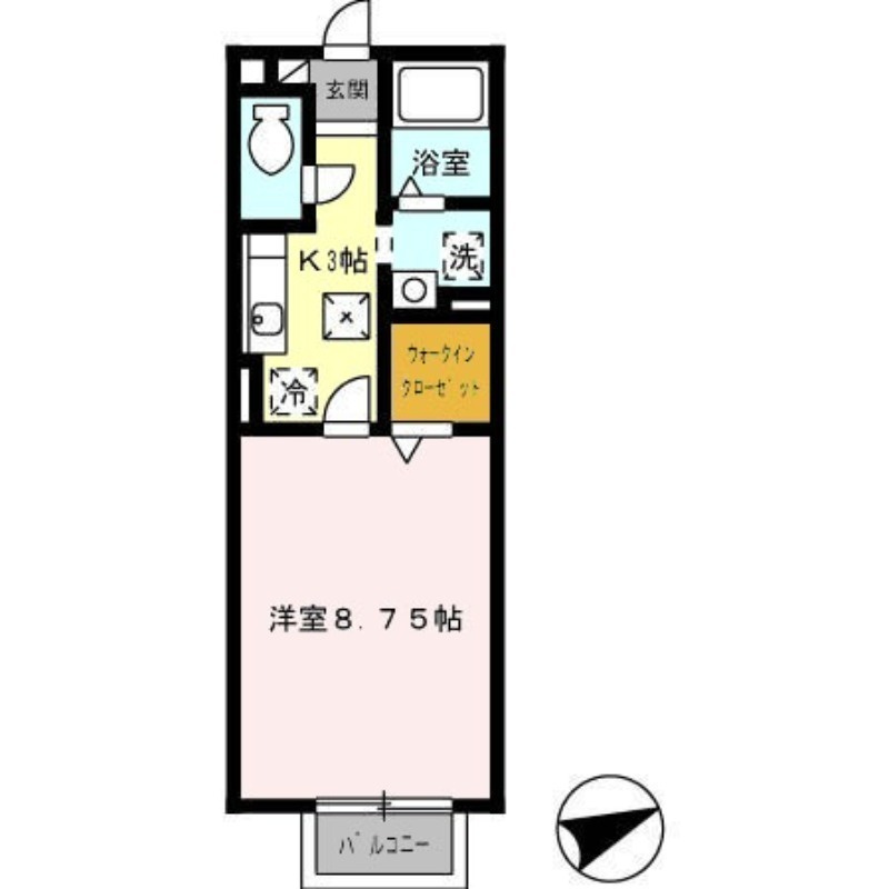 セジュール碧Gの間取り
