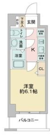 アステリ鶴舞エーナの間取り