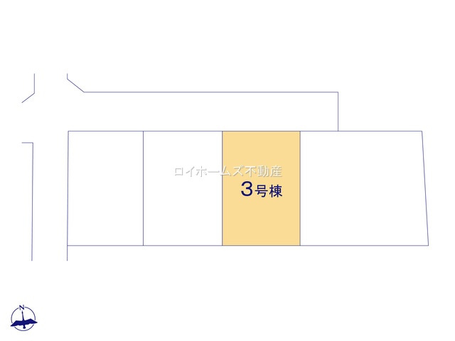 【区画図】 | あま市七宝町伊福河原111『仲介料無料』新築戸建て | 3号棟