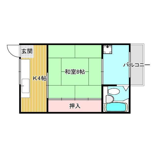 高瀬ハイツの間取り