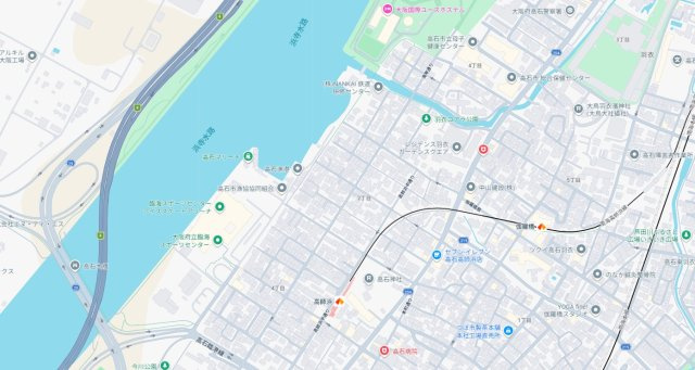 高石市高師浜　第2期　新築一戸建ての地図