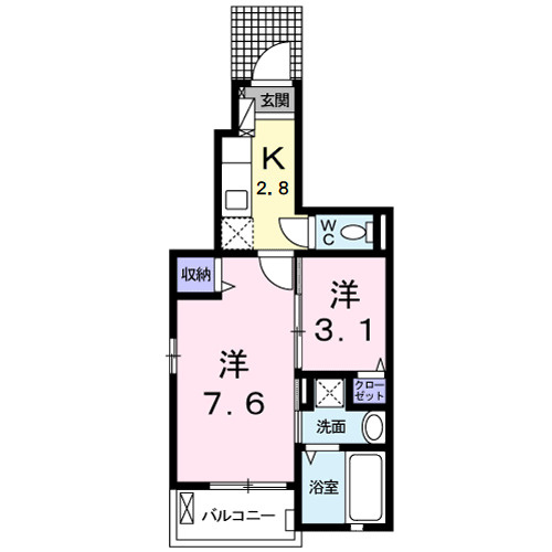 ツバキハイツの間取り