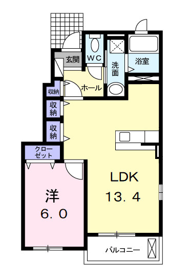 フォルシュ　Ⅰの間取り
