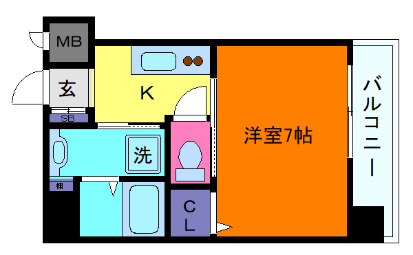 グランメール灘の間取り