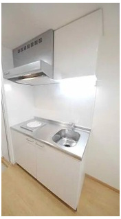 立川市高松町１丁目のアパートのキッチン