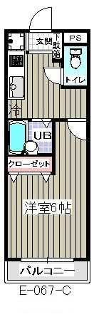 本八幡レジデンス(E-067)の間取り