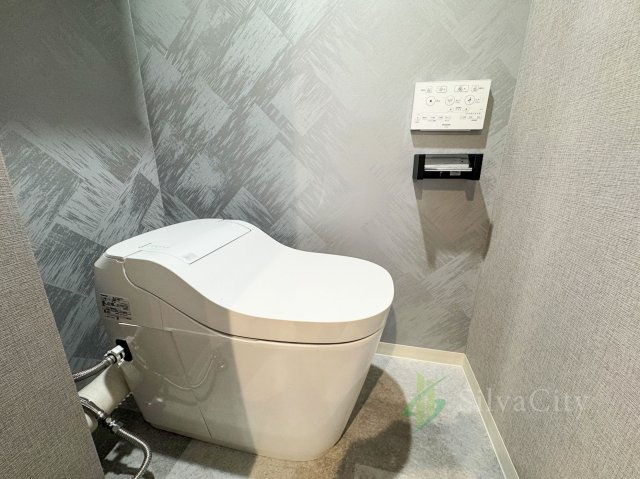 北千束スカイマンションのトイレ|温水洗浄便座を備えたトイレ。新規交換済みで、清潔感のある空間です。