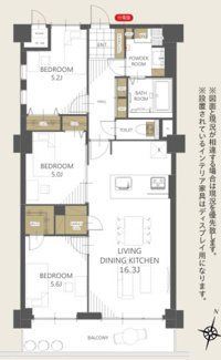 【間取り】 | ライオンズマンション春日部南