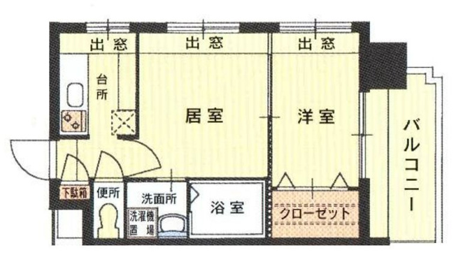 【間取り】 | エステートモア薬院シャンブル