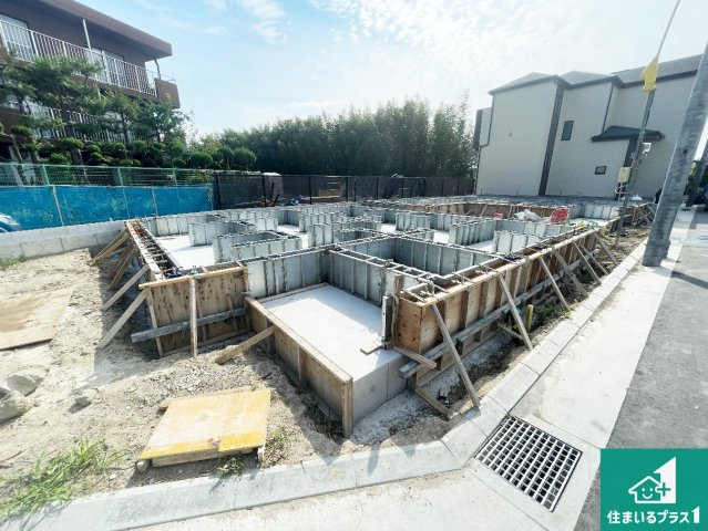 ■尼崎市田能　新築一戸建ての外観|現在建築中！落ち着いた街並みで新生活を始めることが出来そう！周辺の物件も併せてご紹介させて頂きます！