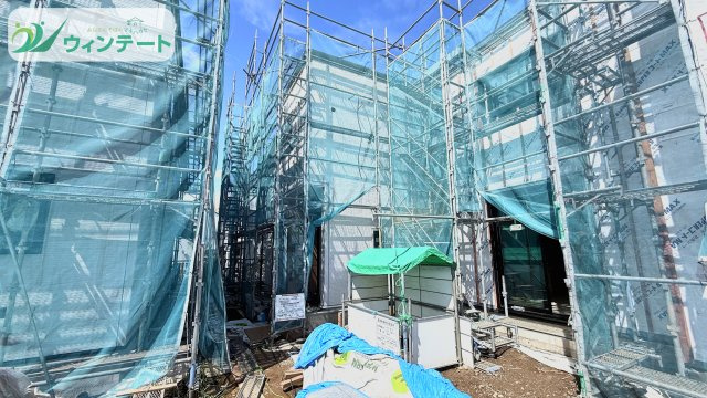 土浦市中央2丁目1期　新築戸建の外観|現在建築中です！お近くの同仕様内観の物件も見れますのでお気軽にお問い合わせください！