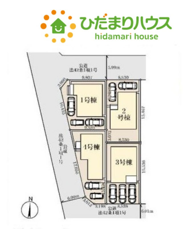 東松山市高坂　第2　新築一戸建て　リーブルガーデン　02の区画図